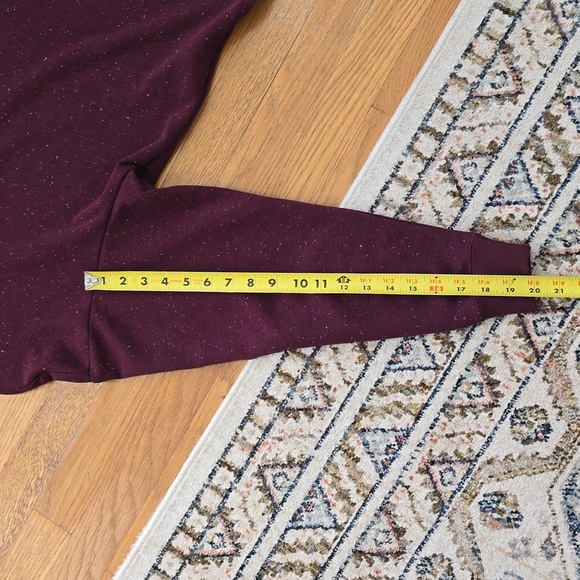 PUMA BRAND SIGNATURE WOMENS SPECKLED PURPLE PULLOVER CREWNECK SWEATSHIRT SIZE XS - Picture 13 of 16